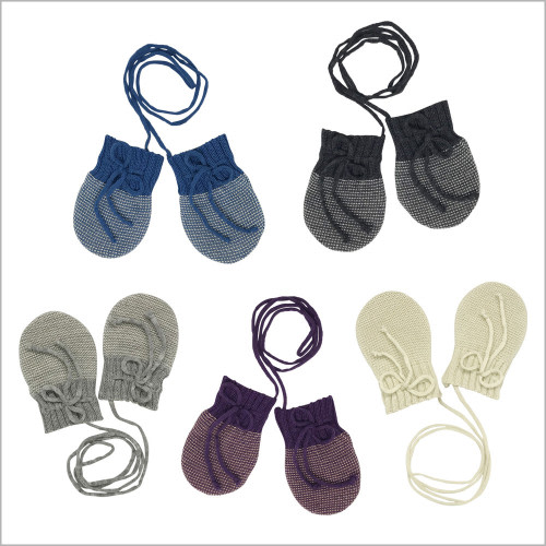 Disana Baby Thumbless Mittens — 100% Organic Merino Wool, Newborn–6 Months FINAL SALE