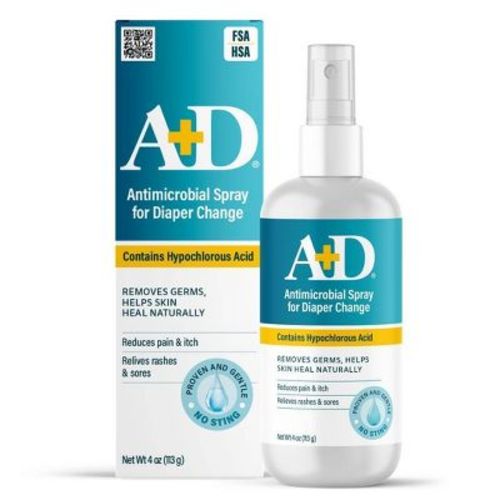 A+D Antimicrobial Hydrogel Diaper Rash Spray - 4oz