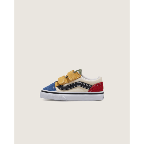 Toddler Old Skool V Shoe in Red / Blue | Vans