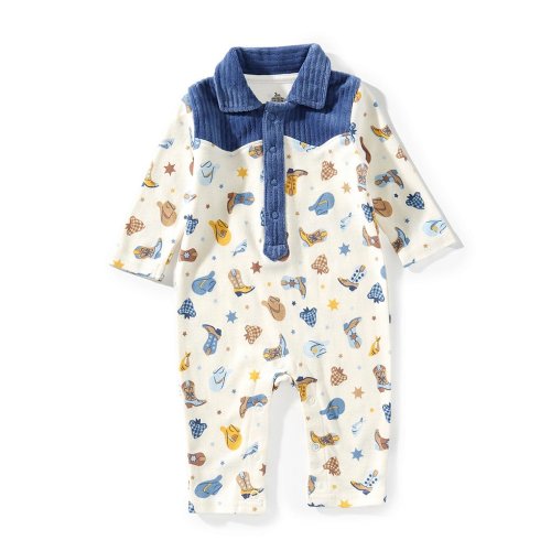 Baby Starters Baby Boys Long Sleeve Western Coverall