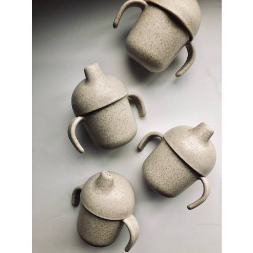 Wheat Straw Sippy Cups, Eco-Friendly, Natural, Pink, Mint, CUP ONLY