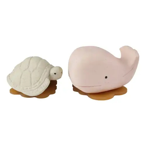 Squeeze'n'Splash Whale & Turtle Bath Toys Gift Set - – Heveaplanet.com