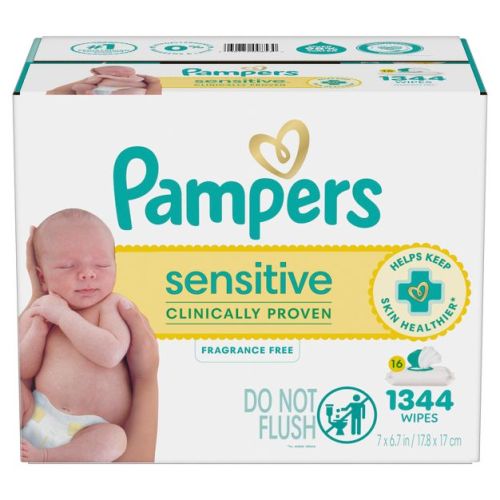 Pampers Baby Wipes - Sens - 1344ct: Pop-Up Dispenser, No Fragrance Added, Hypoallergenic, Paraben-Free