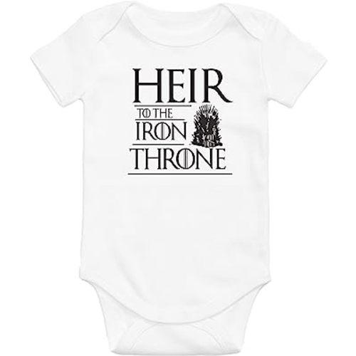 King Mouse Heir to the Iron Throne/Thrones Baby Onesie/Funny GOT Infant Bodysuit