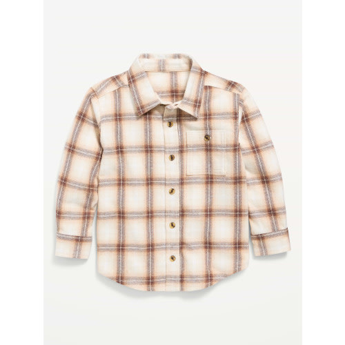 Long-Sleeve Plaid Flannel 4T