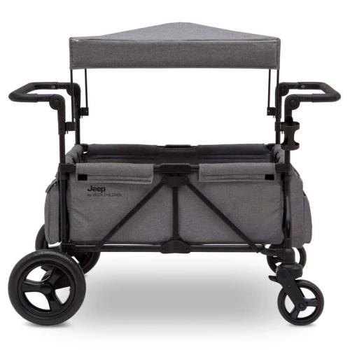 Delta Children Jeep Wrangler Stroller Wagon with Included Car Seat Adapter