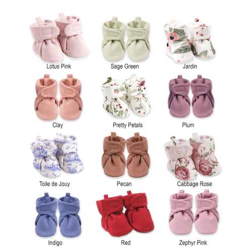 Baby Booties: 100% Cotton Knit Newborn Crib Shoes - Assorted Colors