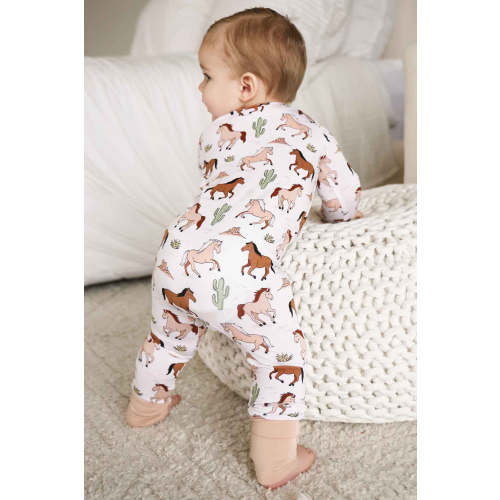 Convertible Zip Romper | Pony Club Neutral
