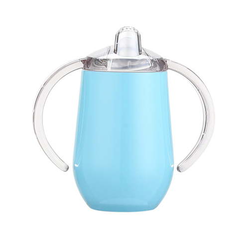 Stainless Steel Sippy Cup With Handles & Silicone Lids 10 Oz Double Wall Vacuum Insulated Sippy Cup Mug Tumbler Toddler Cups For Boys And Girls Non Spill Sipp