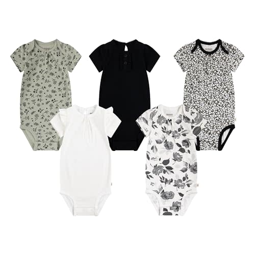 HUGGIES unisex-baby 5-pack Elevated Bodysuit