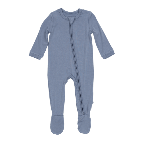 Larkspur Baby | Romper Pajamas | Zip Footie in Aspen