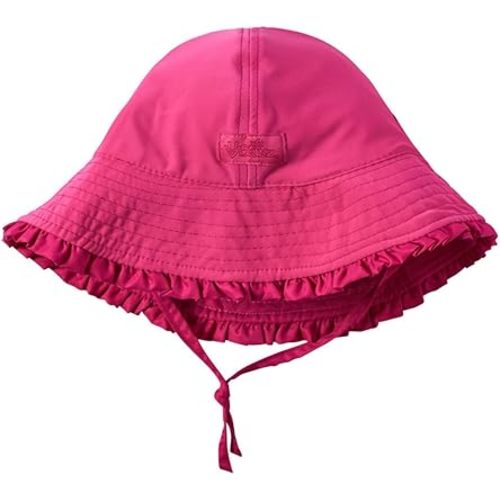 UV SKINZ UPF50+ Baby Girl Reversible Sun Hat-Bubblegum-6/12m