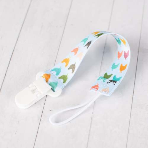 Colorful Chickens Paci Clip – American Farm Company