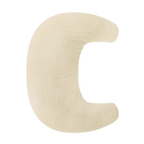 SWESEN Nursing Pillow Cover, Soft Removable Cover for Breastfeeding Pillows, Pillow Slipcover for Baby Boys and Girls, Comfortable & Breathable,Brown, Washable (Only Cover)