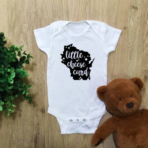 Little Cheese Curd Baby Bodysuit, Cute Wisconsin Baby Shirt, WI Cheese Curd Gift, Baby Shower Gift, Gender Neutral Baby Gift, Funny Gift