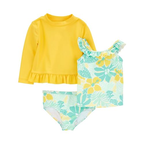 Simple Joys by Carter's Girls' 3-Piece Assorted Rashguard Sets