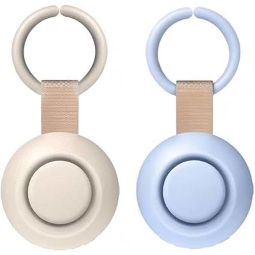 2025 Mom's Choice Awards, Portable Sound Machine for Baby Adult, AI Cry Detection, 18 Soothing Sound, Bluetooth Rechargeable White Noise Machine for Home Office Travel, Nursery Light, Gray&Blue