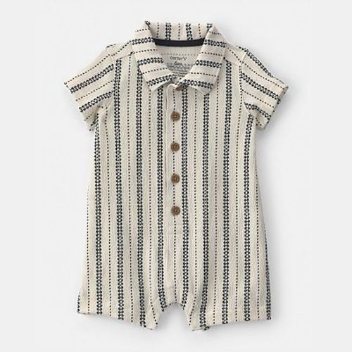 Baby Boy Carter's Striped Short Sleeve Romper
