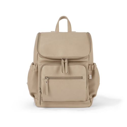 Signature Mini Backpack - Oat Vegan Leather