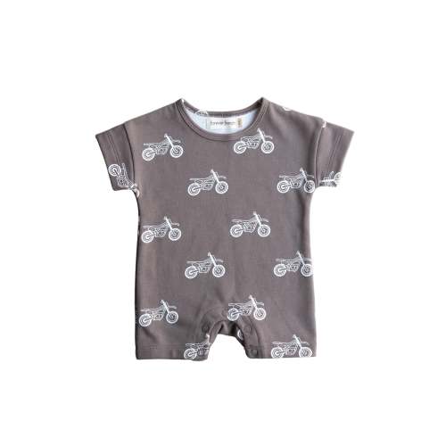 French Terry Romper | Dirt Bike