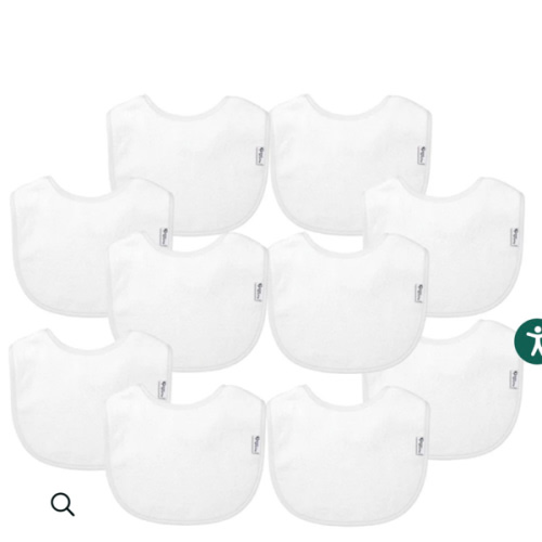 Stay-dry Everyday Bibs (10 pack) | green sprouts®