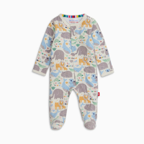 Magnetic Me Organic Cotton Footie - Little Lovin, 0-3 M