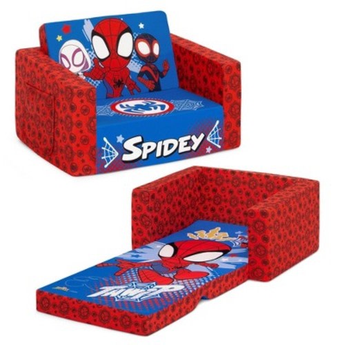 Delta Children 2-in-1 Convertible Cozee Flip-Out Chair - Spidey and His Amazing Friends