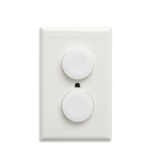 Vmaisi 62 Pieces Outlet Covers ChildProof Plug Protector - Baby Proofing Electrical Safety Outlet Plugs for Unused Wall Outlets, Home Travel Hotel Child Safety | for Unused Wall Outlets, Home Travel Hotel Child Safety