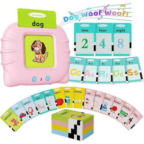 Toddler Toys Talking Flash Cards for 1 2 3 4 5 6 Year Old Boys and Girls, Autism Sensory Toys for Autistic Children, Learning Educational Montessori Speech Therapy 248 Sight Words Kids Gifts