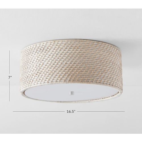 Quinn Woven Flush Mount (16")