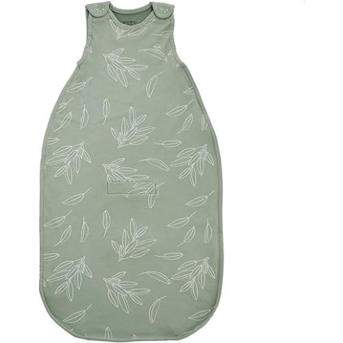 Woolino Toddler Sleeping Bag, 4 Season Merino Wool and Organic Cotton Baby Sleep Bag or Sack, 2-4 Years, Sage