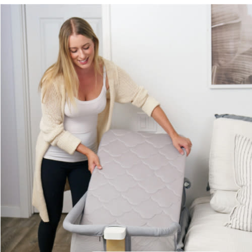 Extra Bassinet Mattress Cover - Gray