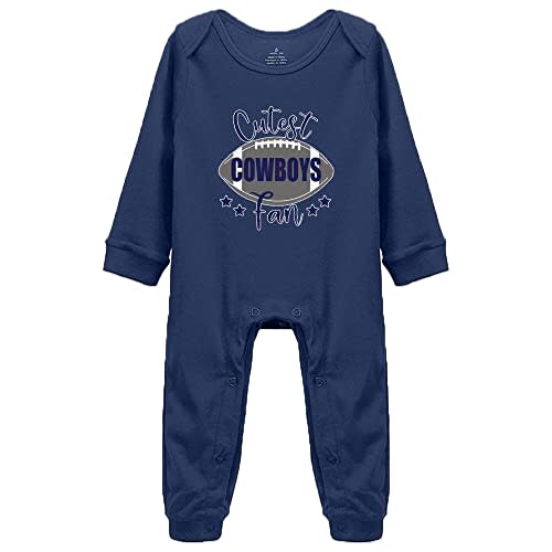 YCICIVDee Cutest Cowboys Fan Baby Boy Girl Onesie Newborn Romper