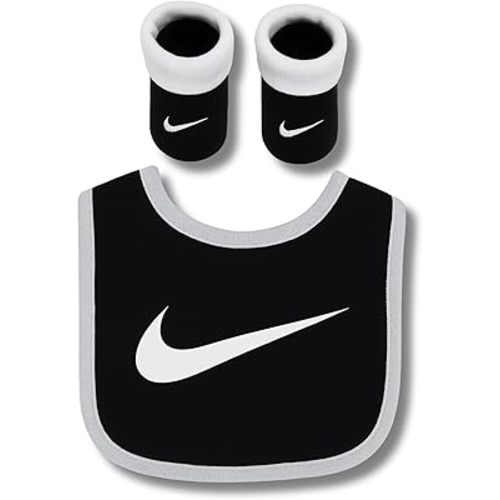 Nike 2 piece bib/booties 0-6 month, Newborn, Black
