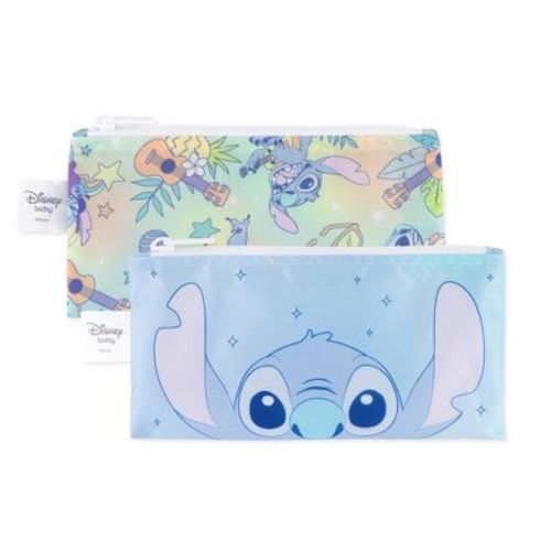Bumkins Disney Stitch Reusable Snack Bags - 2pk: Baby Food Containers