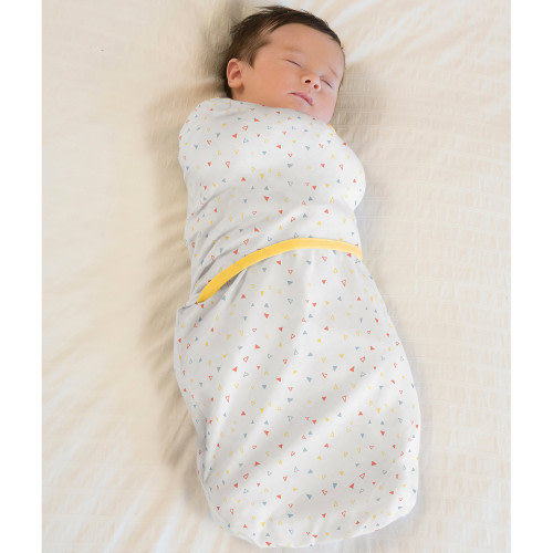 ClevaMama Swaddle to Sleep - Yellow (0-3m)