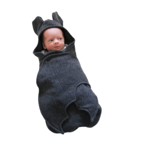 Goth baby bat blanket Charcoal Grey baby clothes newborn costume hallo – Anklebiterskidsbykay