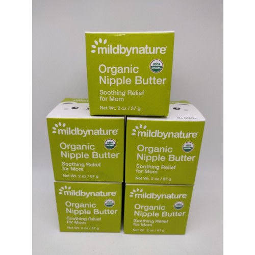 Organic Nipple Butter, 2 oz (57 g) Lot Of 5 Exp 07/2026