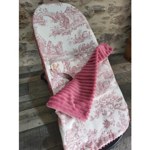 Handmade BabyBjörn sun lounger cover with removable blanket – personalized baby cushion, original baby gift