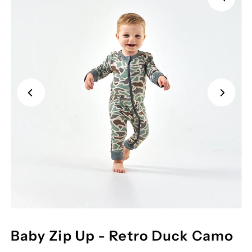 Baby Zip Up - Retro Duck Camo – BURLEBO