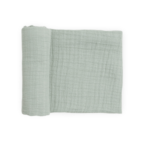 Organic Cotton Muslin Swaddle Blanket - White Sage