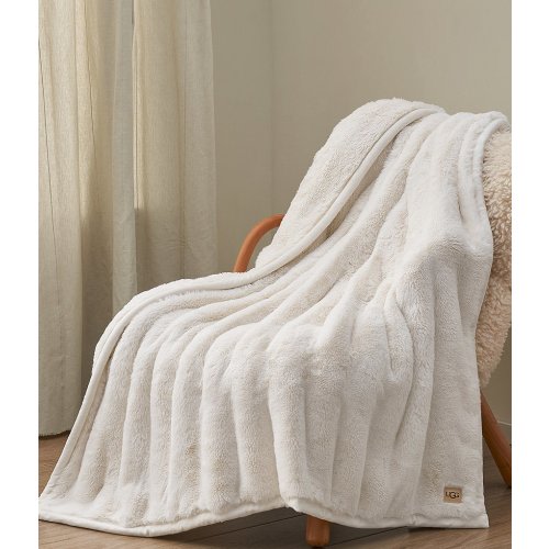 UGG Tidal Single-Sided Channel Quilted Reversible Puffy Throw Blanket
