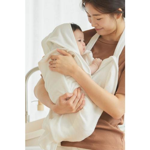 Konny Bamboo Cotton Apron Bath Towel (0M-3Y) – Konny Baby