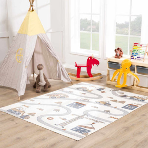 Hauteloom Olweni Machine Washable Kids Room Multi Color Area Rug | Wayfair
