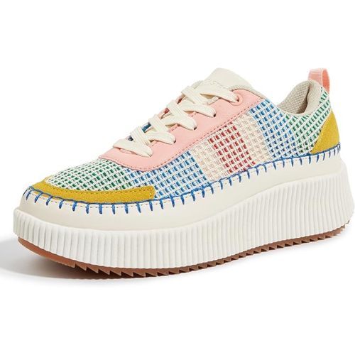 LUCKY STEP Women's Woven Platform Sneakers Tennis
