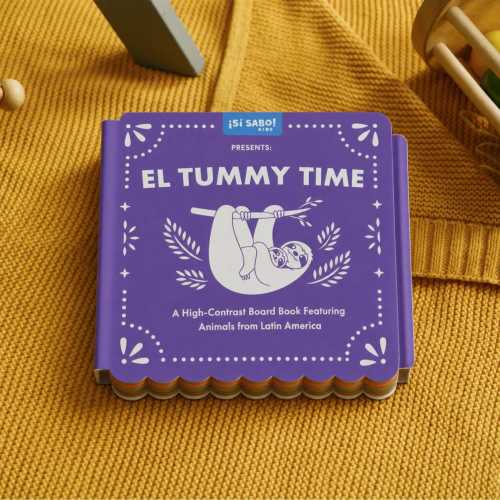 High-Contrast Tummy Time Board Book: Latin American Animals (gifts for babies)