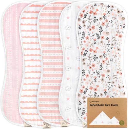 Softe Muslin Baby Burp Cloth, Sweet Charm
KeaBabies