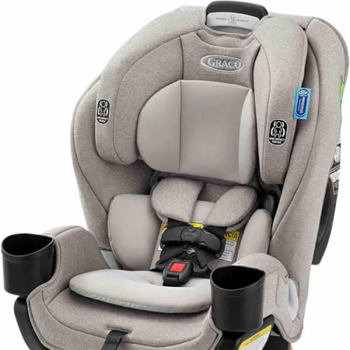 Graco Extend2Fit 3-in-1 Convertible Baby Car Seat, Rear and Forward Facing, Adjustable Extension Panel for Extra Legroom, Ashten