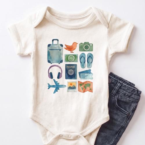 Travel Explorer Baby ONESIE® - Cute Adventure Wanderlust Bodysuit