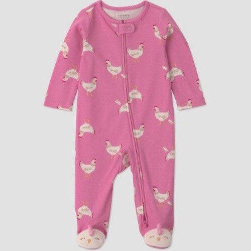 Carter's Just One You® Baby Girls' Chicken Sleep N' Play - Pink 6M
